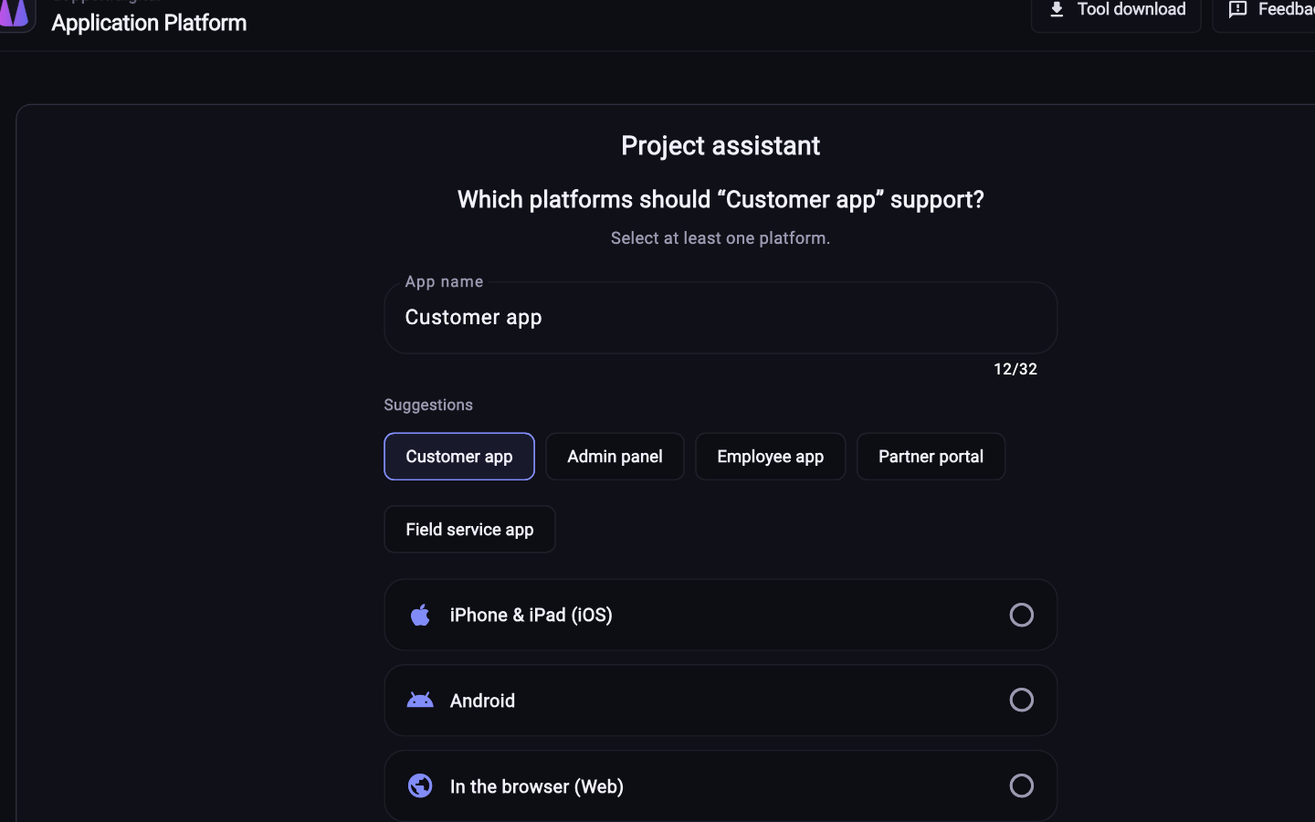 Next.js as a prepared template, including repository and pipeline.